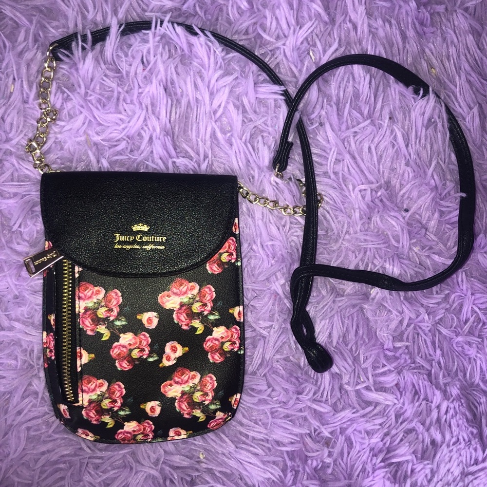 Juicy Couture Mini Crossbody Bag with Floral Print